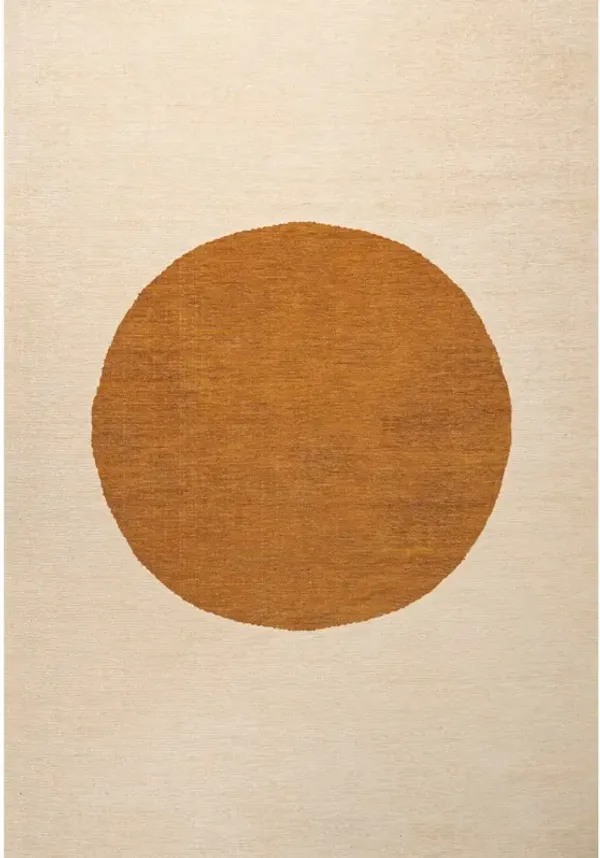 Cirkel Minimalist Geometric Dot Machine Washable Area Rug