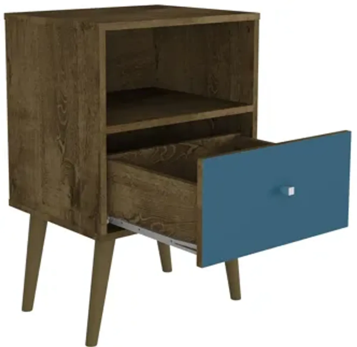 Liberty 1.0 Nightstand in Brown and Blue
