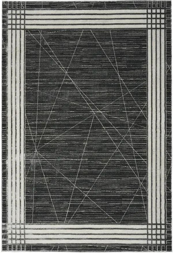 Desire DSR01 Charcoal/Silver 3'11" x 5'11" Rug