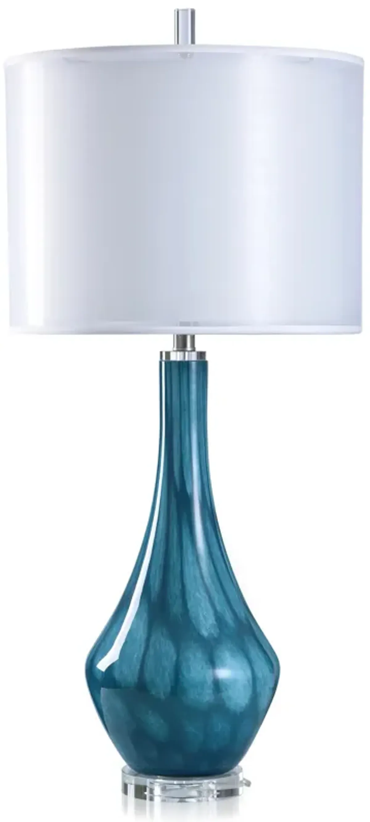 Tortoise Teal Table Lamp