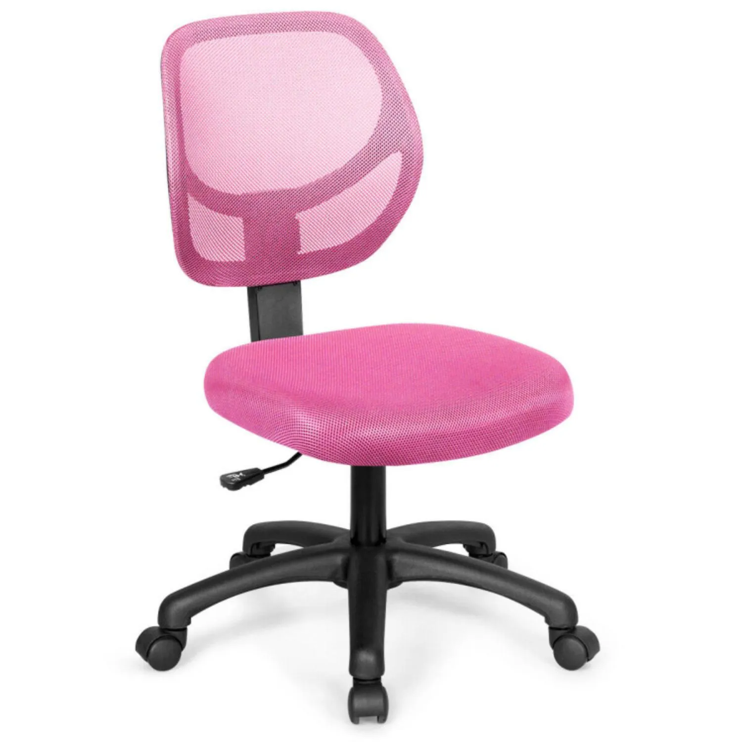 Hivvago Low-back Computer Task Chair with Adjustable Height and Swivel Casters