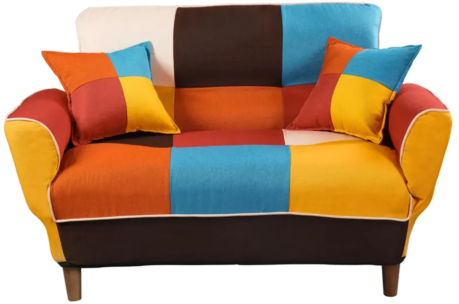 Contemporary Small Space Colorful Sleeper Sofa