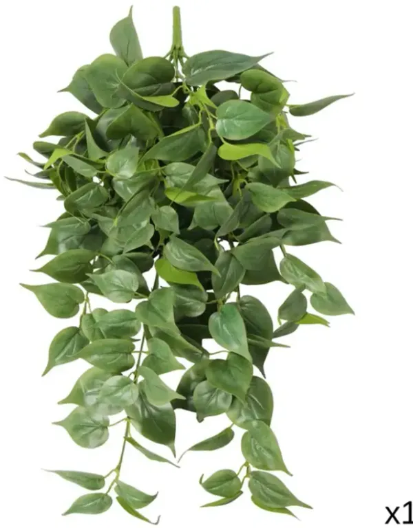 Nearly Real Artificial Philodendron Hanging Bush 30"
