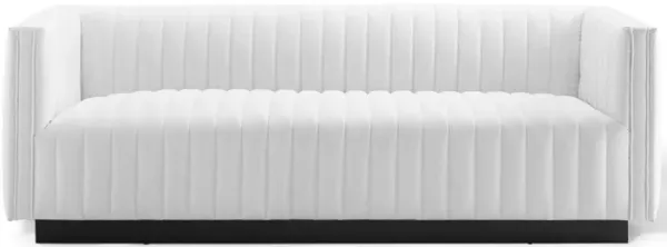 Conjure Tufted Upholstered Fabric Sofa