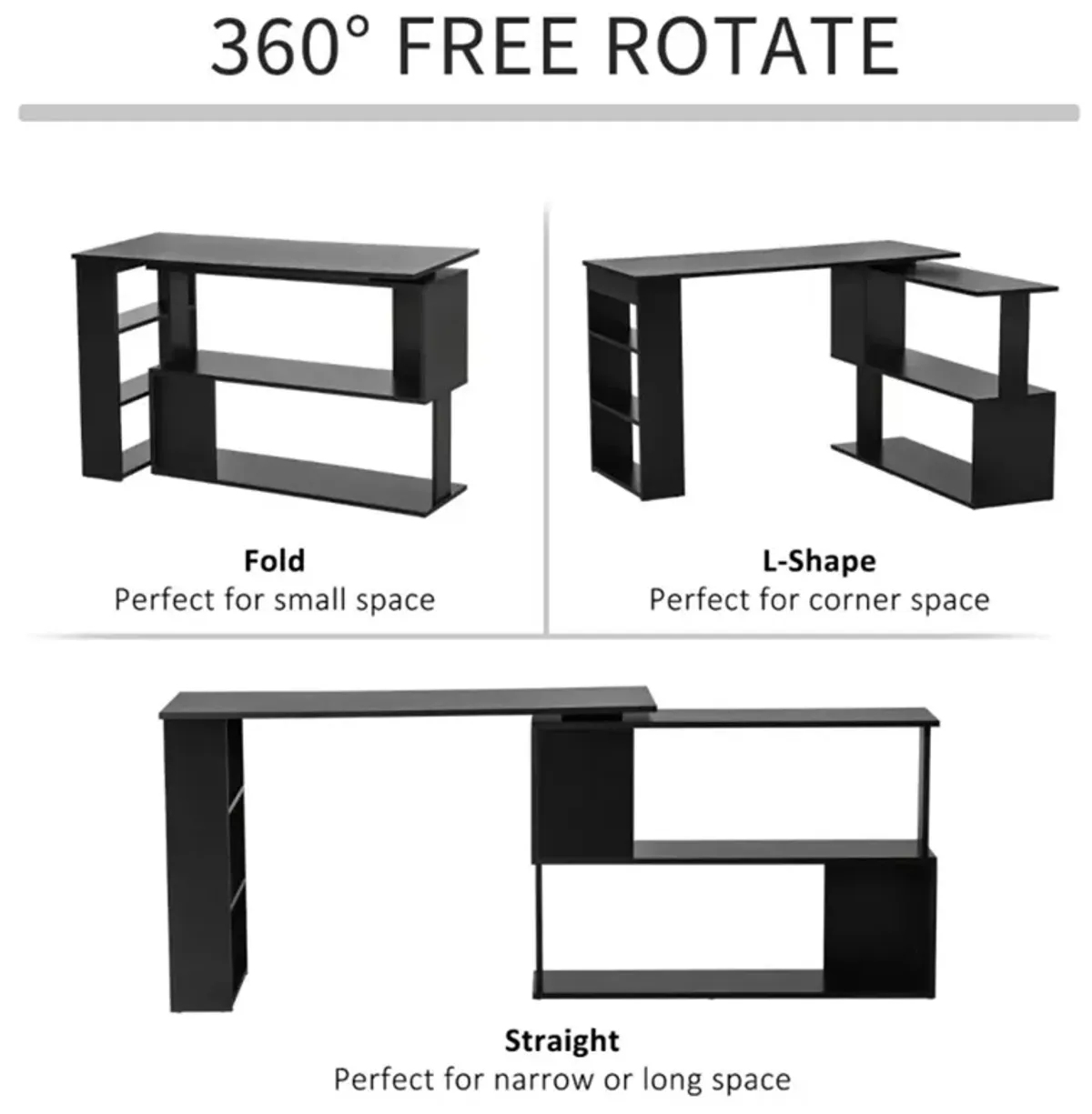 Office Computer Desk Modern Workstation Table for Home & Professional Use