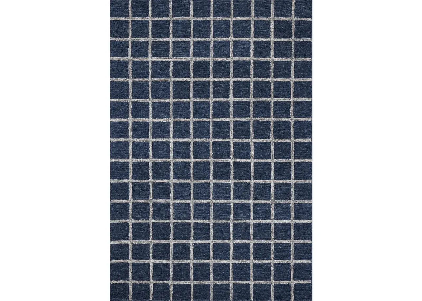 Polly POL-05 Navy / Silver 2''6" x 9''9" Rug by Chris Loves Julia