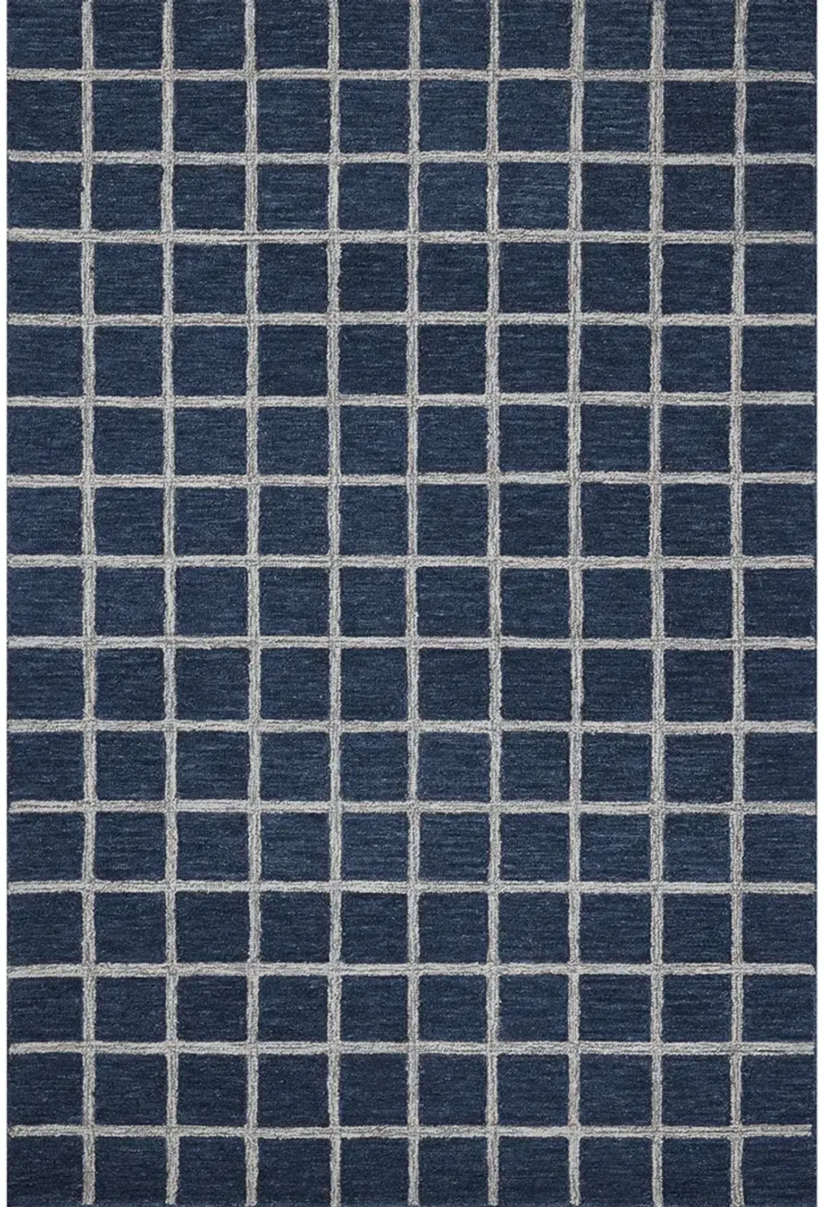 Polly POL-05 Navy / Silver 2''6" x 9''9" Rug by Chris Loves Julia