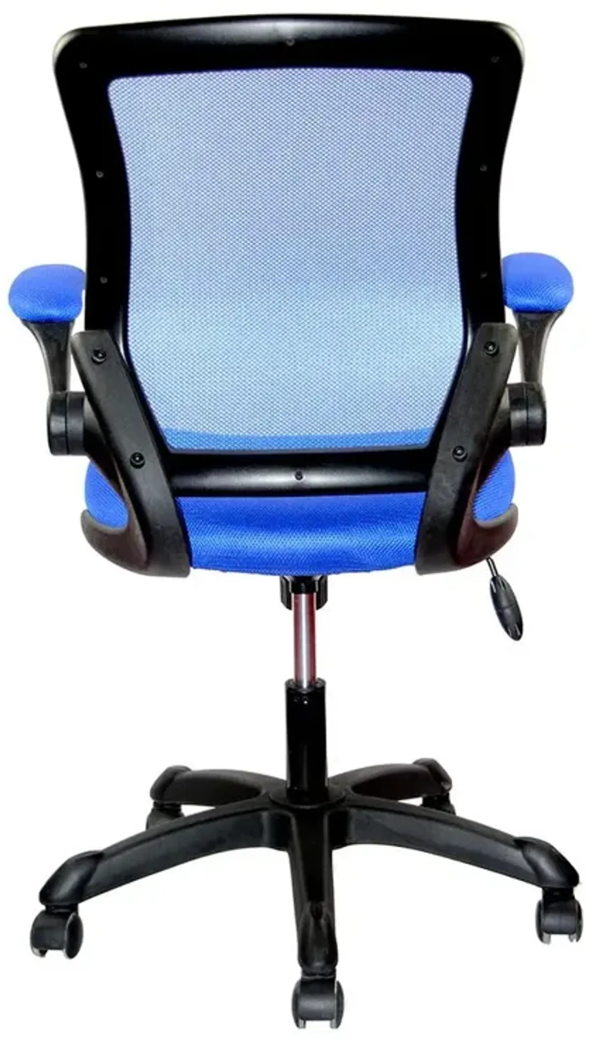 Techni Mobili Mesh Task Office Chair with Flip Up Arms. Color: Blue