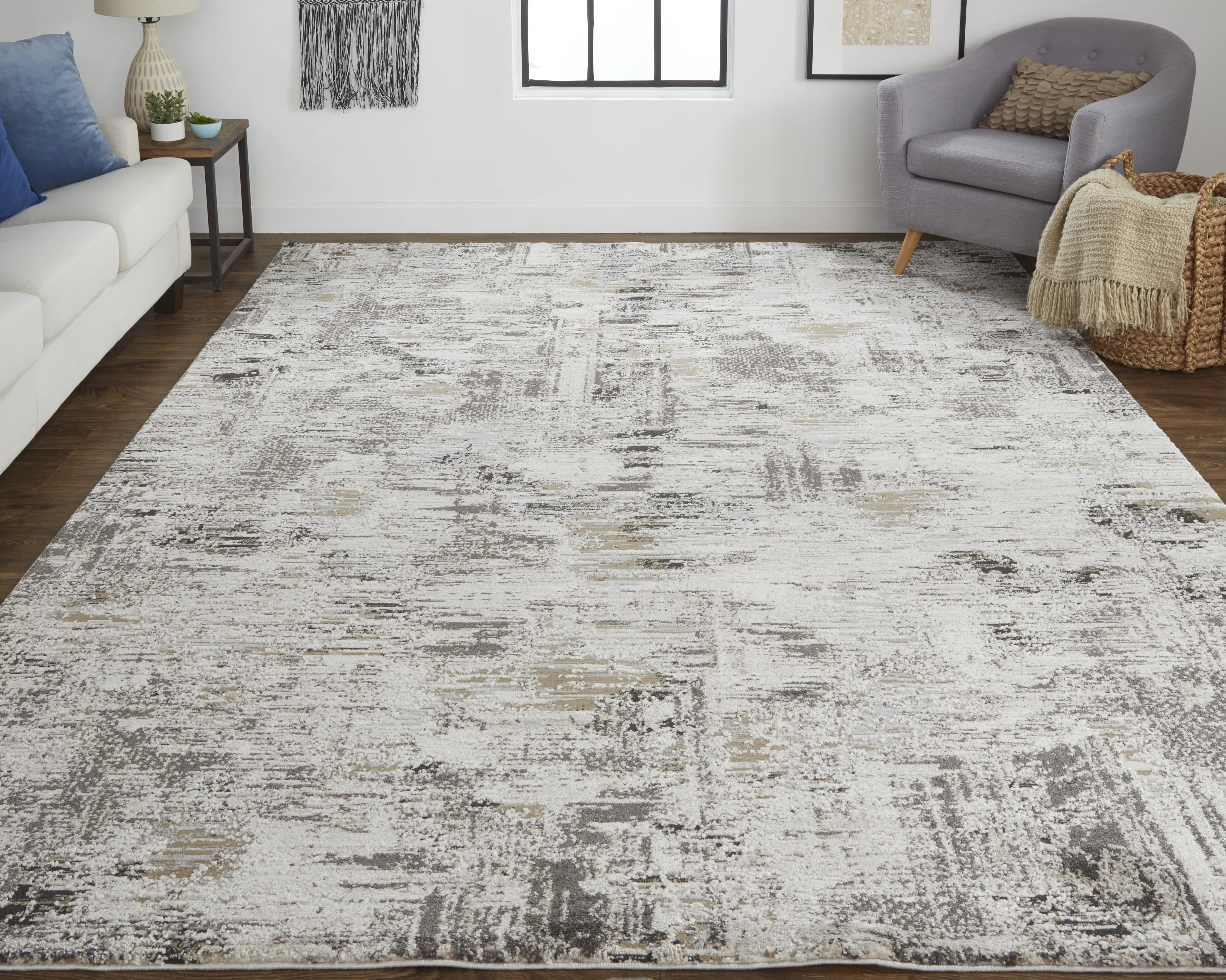 Vancouver 39FHF Ivory/Gray/Brown 9' x 12' Rug