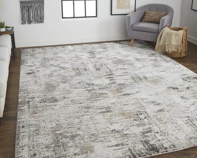 Vancouver 39FHF Ivory/Gray/Brown 9' x 12' Rug