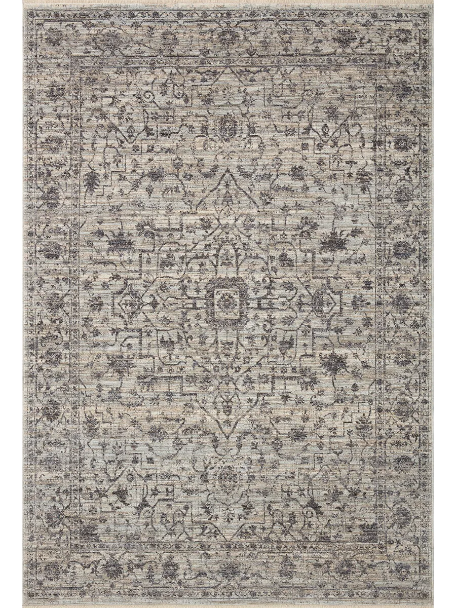 Sorrento SOR01 Mist/Charcoal 6'7" x 9'10" Rug