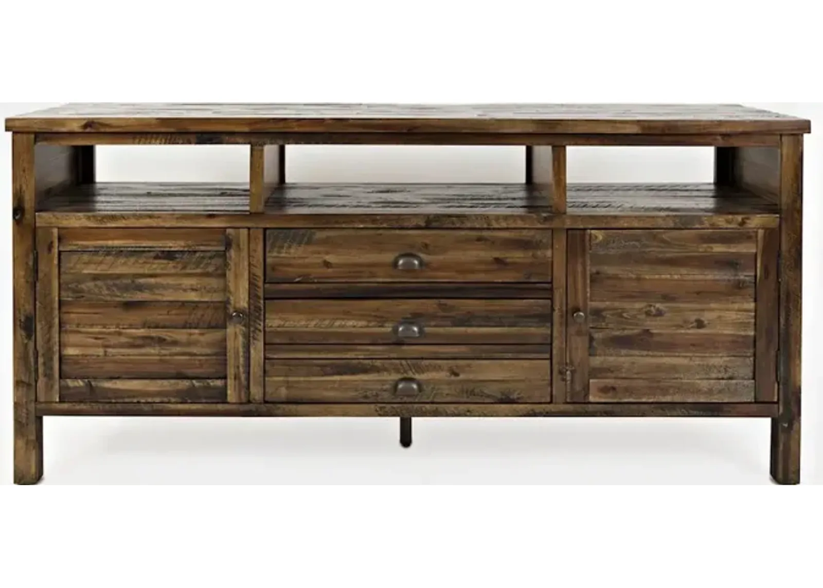 Jofran Artisan's Craft Rustic Farmhouse Distressed Acacia Media Console 70