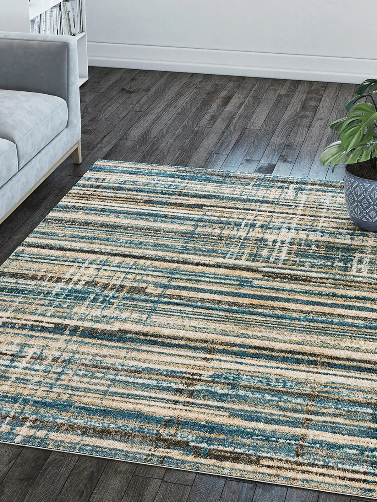 Karma KM8 Blue 9'4" x 13'2" Rug