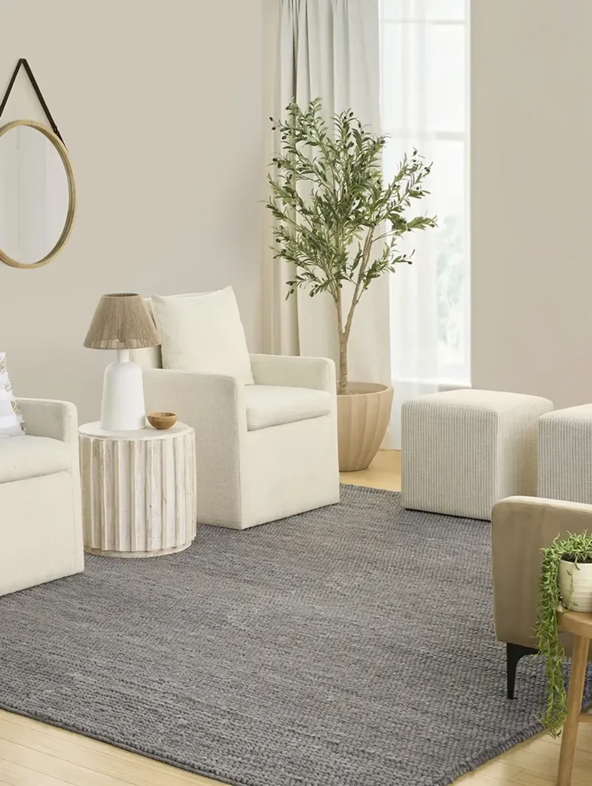 Pure Knots KNT01 Gray 2' x 3' Rug