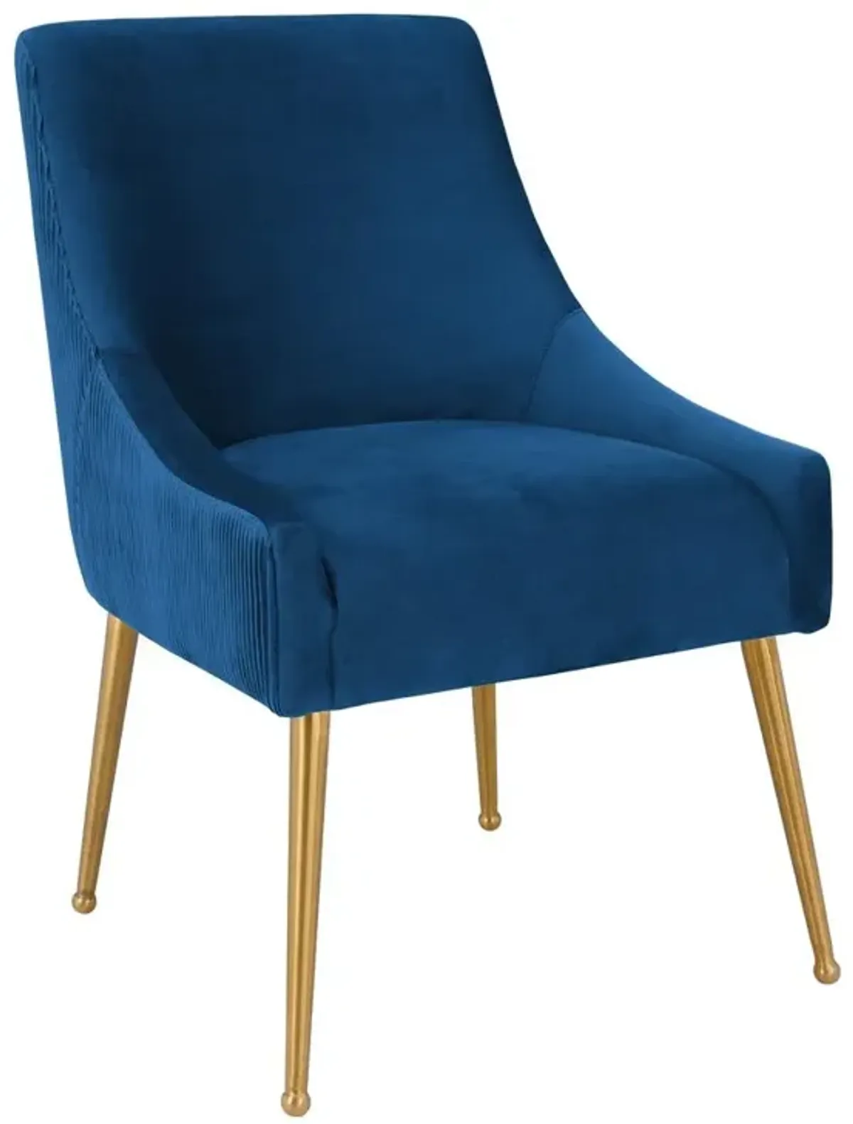 Belen Kox Opulent Navy Velvet Side Chair, Belen Kox