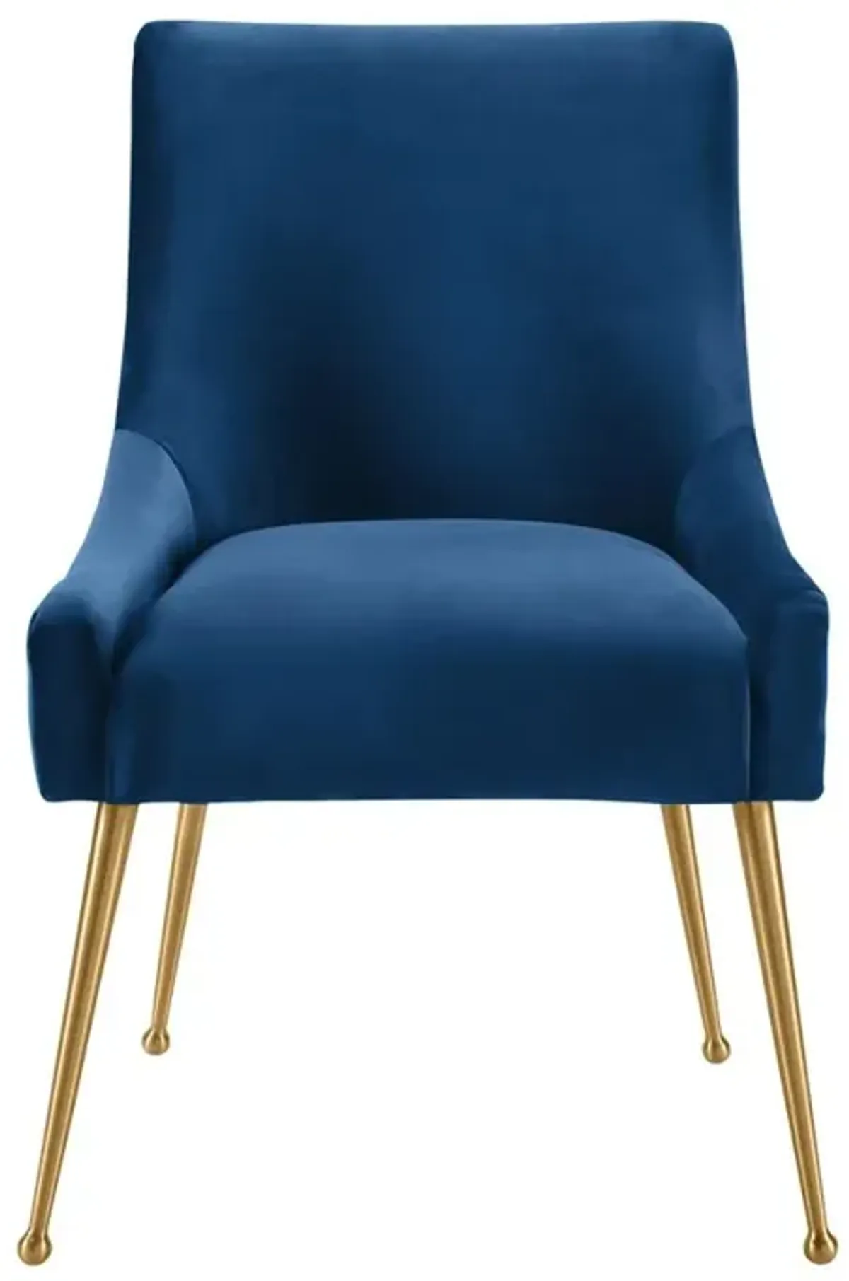 Belen Kox Opulent Navy Velvet Side Chair, Belen Kox