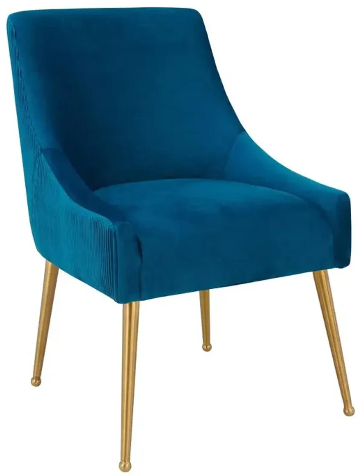 Belen Kox Opulent Navy Velvet Side Chair, Belen Kox