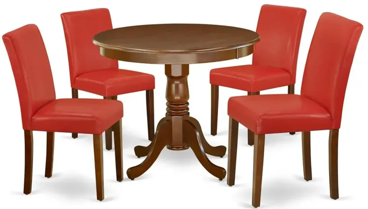 Dining Room Set Mahogany, ANAB5-MAH-72