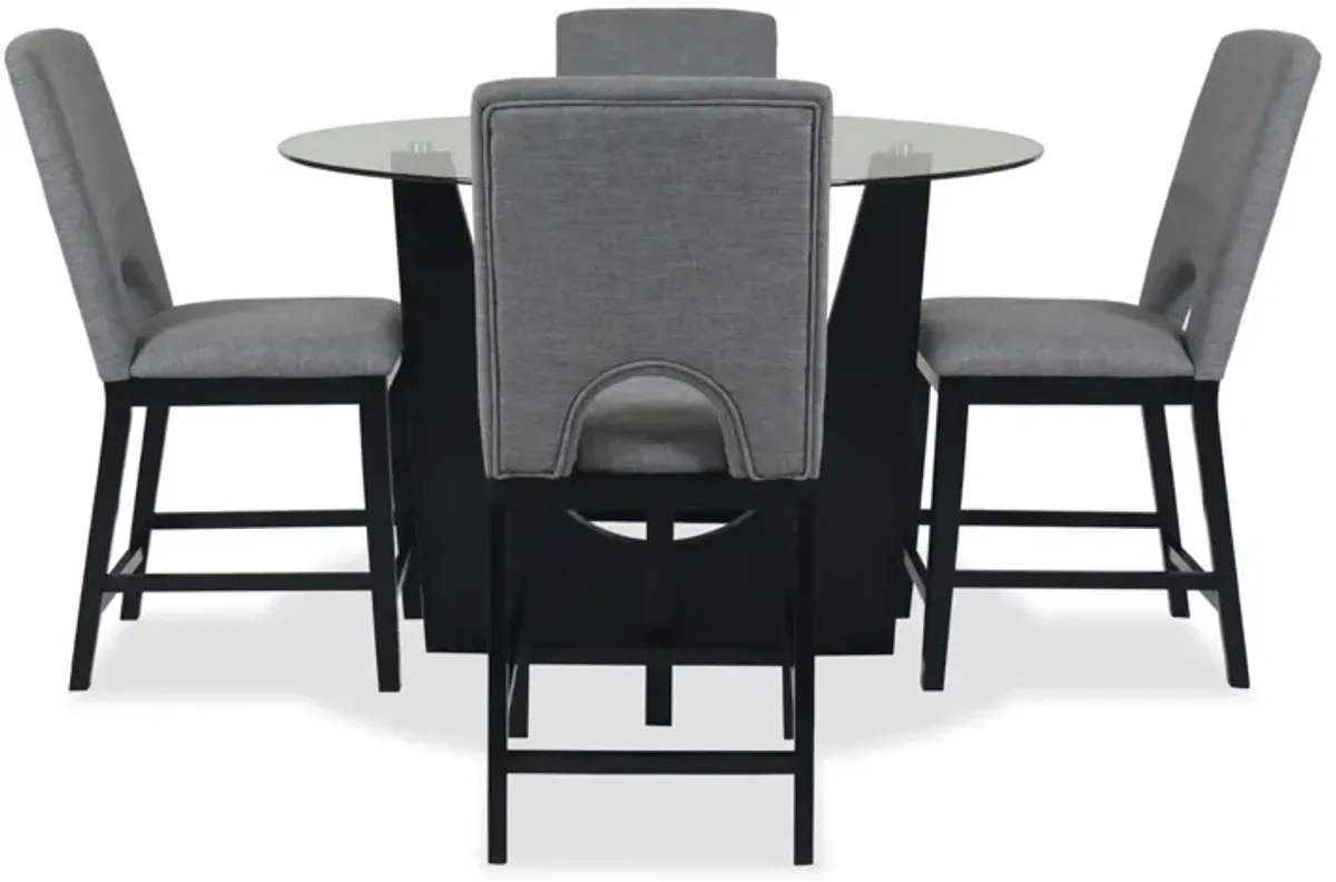 Oregon Glass Counter Dining Set