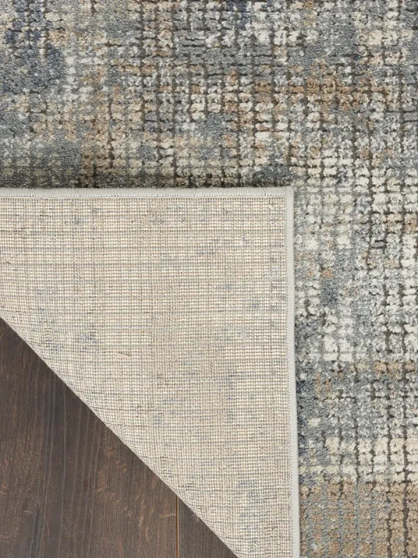 Quarry QUA02 Blue/Beige 7'10" x 9'10" Rug