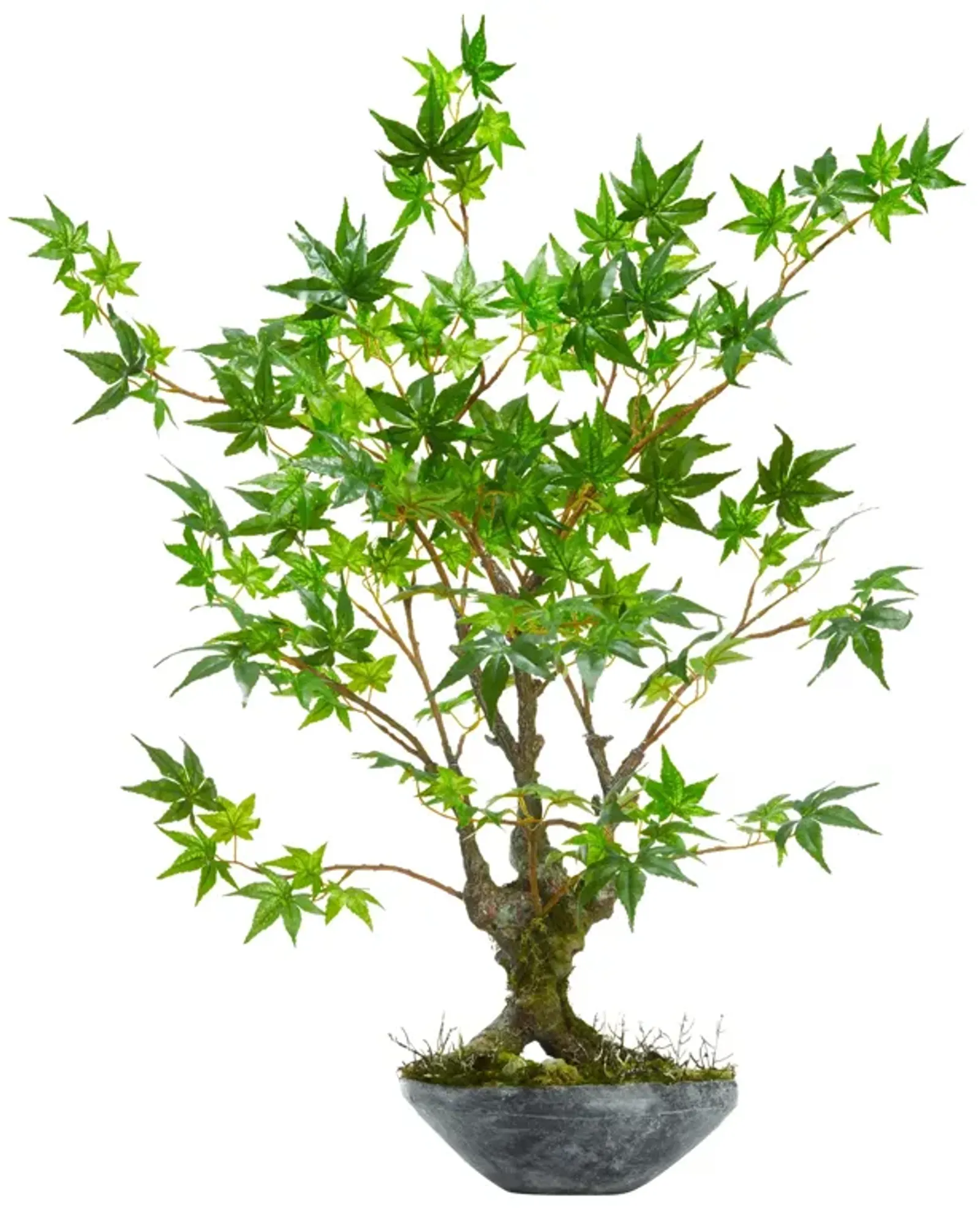 Hivvago 30 Inches Maple Bonsai Artificial Tree in Planter