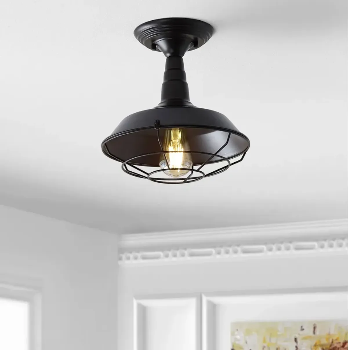 Gabe Metal LED Semi Flush Mount