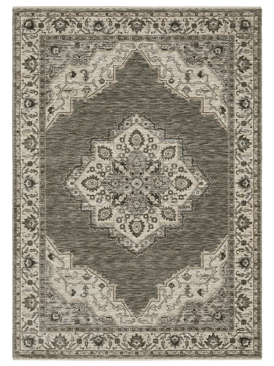 Chamberlain 2'3" x 7'6" Grey Rug