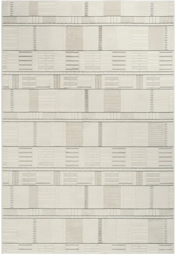Nordic NRC04 Ivory/Gray 5' x 7' Rug