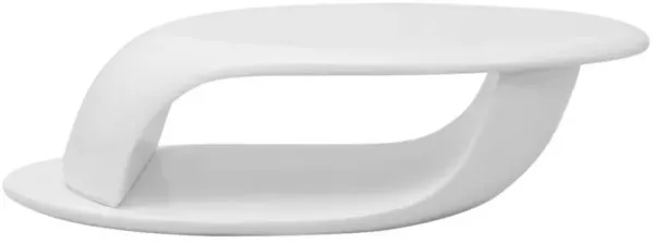 vidaXL Coffee Table Fiberglass High Gloss White