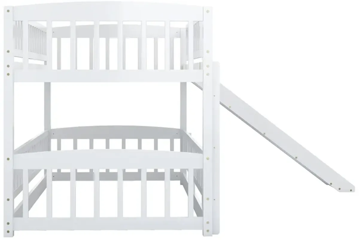 Merax Bunk Bed with Fence and Ladder for Kids Teens