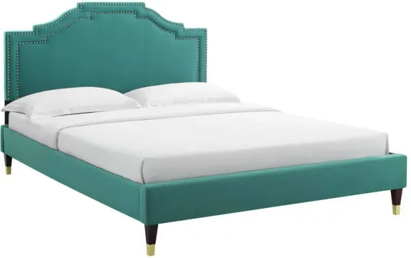 Modway - Adelaide Performance Velvet Queen Platform Bed