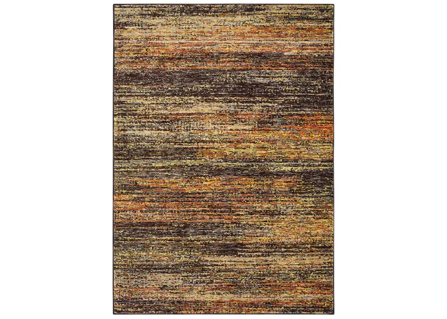 Atlas 6'7" x 9'6" Gold Rug