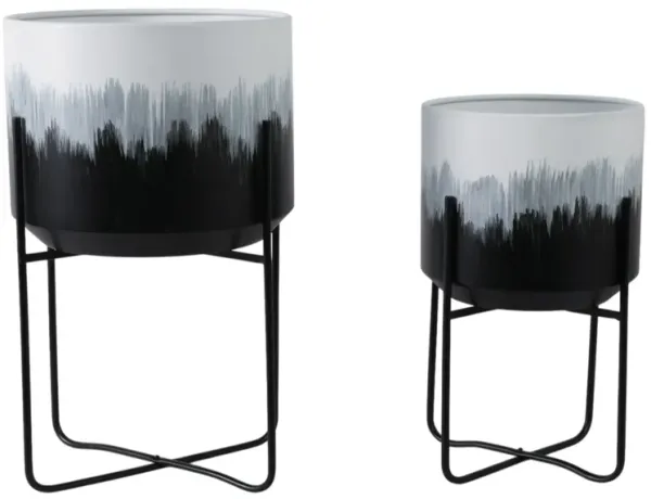 Brush Strokes Planters (Set of 2)