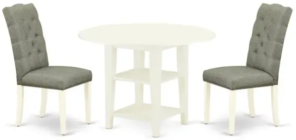 Dining Room Set Linen White