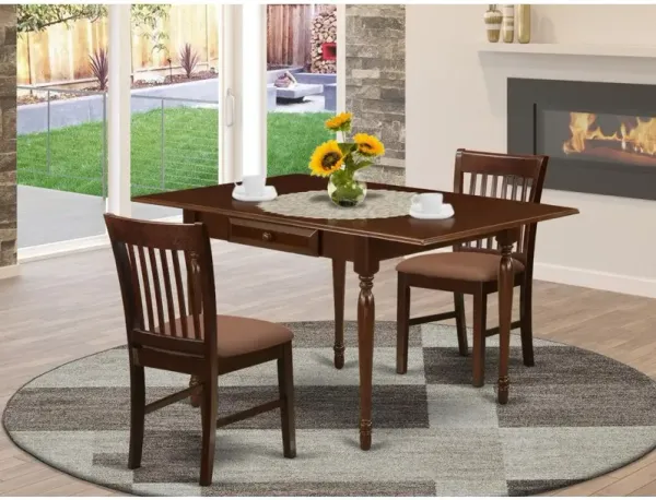 East West Furniture Dining Room Set Mahogany