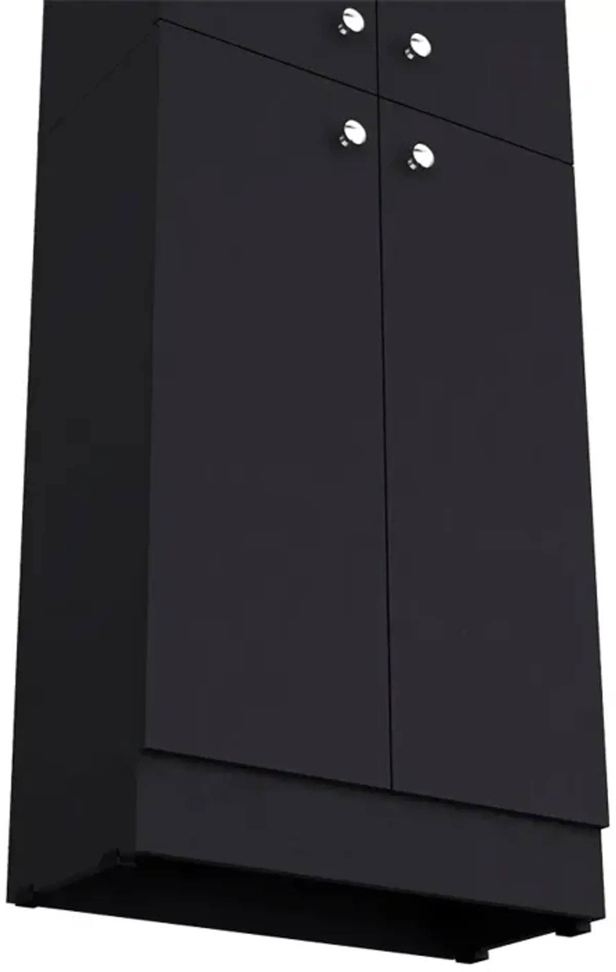 Pantry Cabinet Coahoma, Kitchen, Black