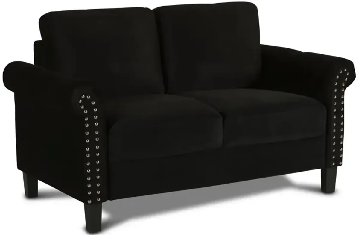 New Classic Furniture Alani Loveseat-Black