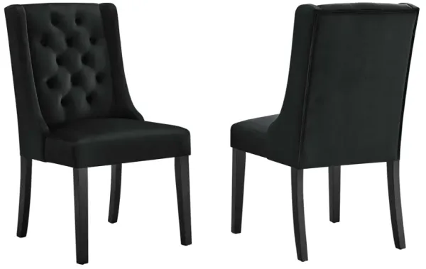 Baronet Performance Velvet Dining Chairs - Set of 2-Benzara