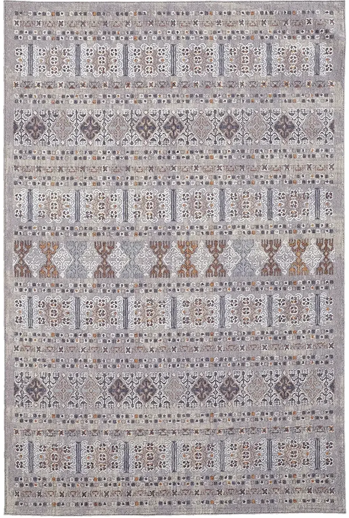 Francisco 39GCF Orange/Gray/White 8' x 10' Rug