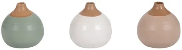 Ceramic Bud Vases Set of 3