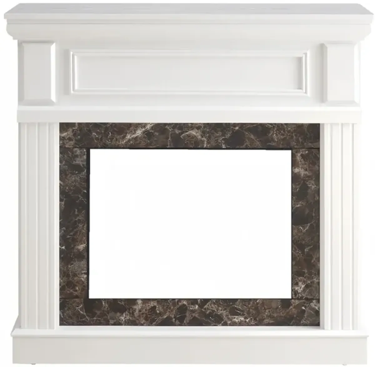 Streamdale Only Mantel (NOT INCLUDED FIREPLACE) -White,41.34"W*14"D*40"H