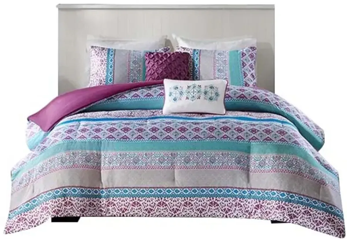 Gracie Mills Merewen Printed Comforter Set