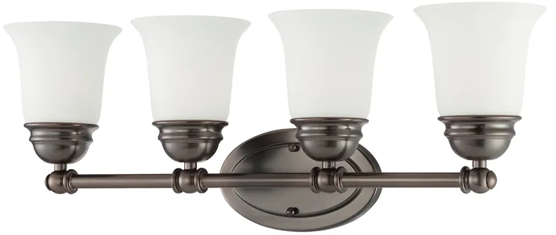 Bella 24.5'' Wide 4-Light Bronze Vanity Light