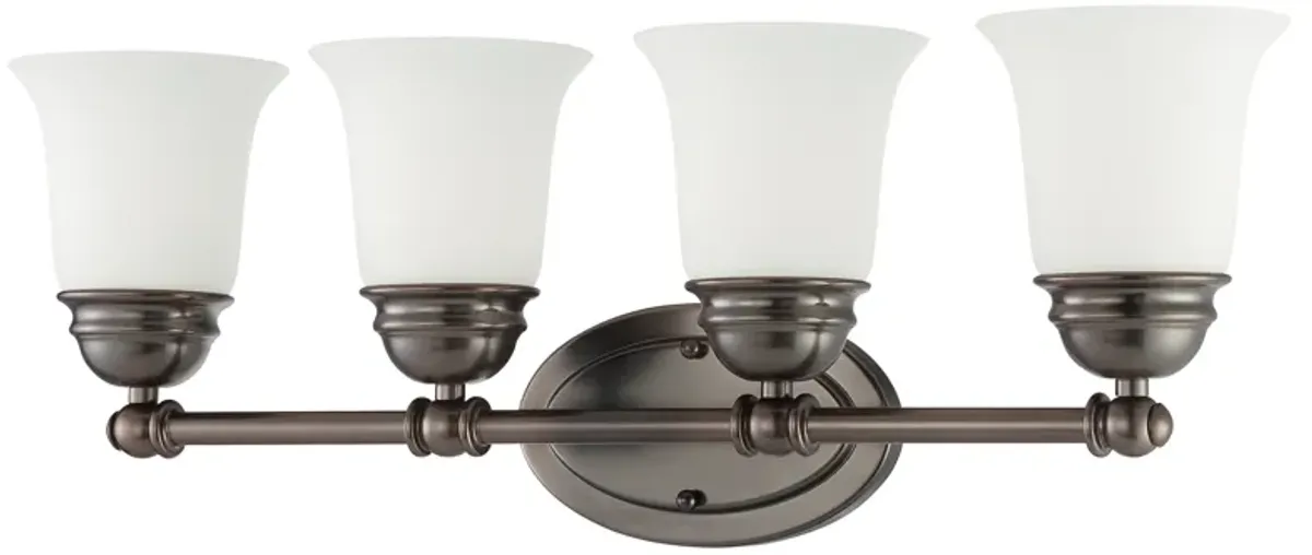 Bella 24.5'' Wide 4-Light Bronze Vanity Light