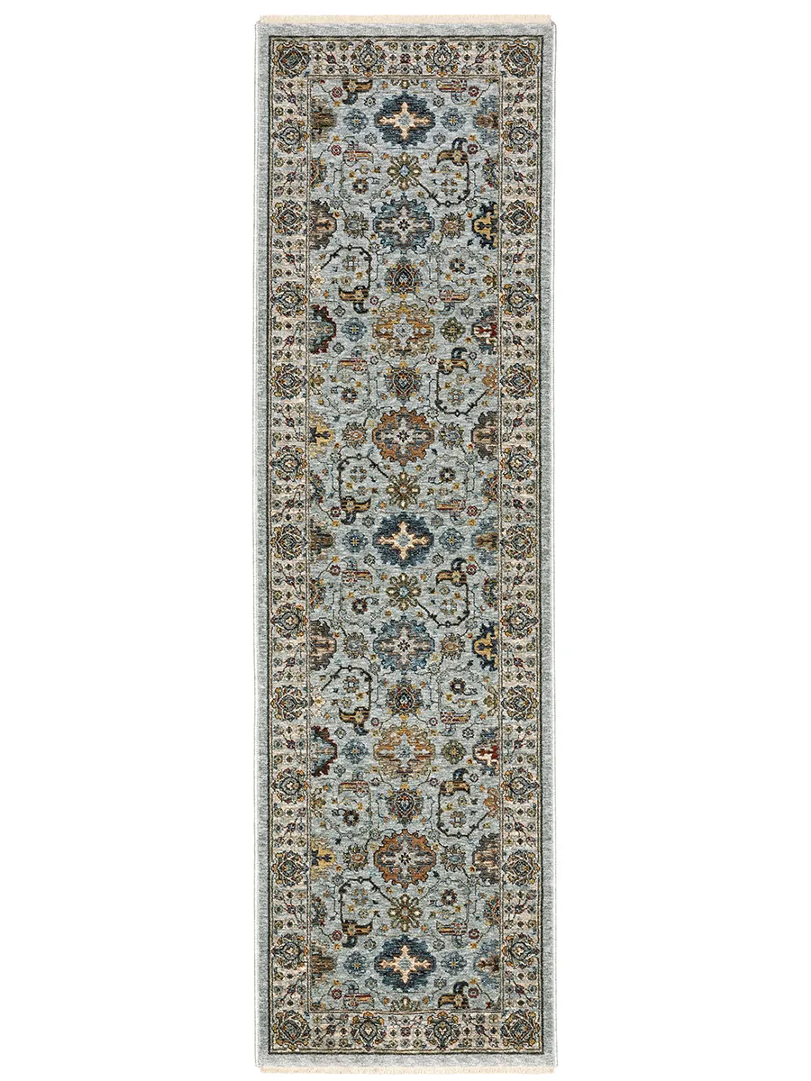 Aberdeen 2'3" x 7'6" Blue Rug