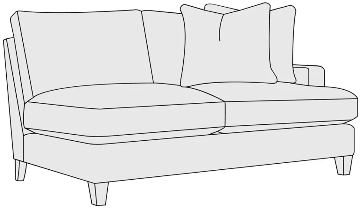 Mila Fabric Right Arm Loveseat