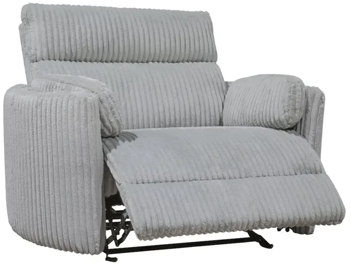 Parker Living Mega Grey Extra Wide Power Glider Recliner Two Pack