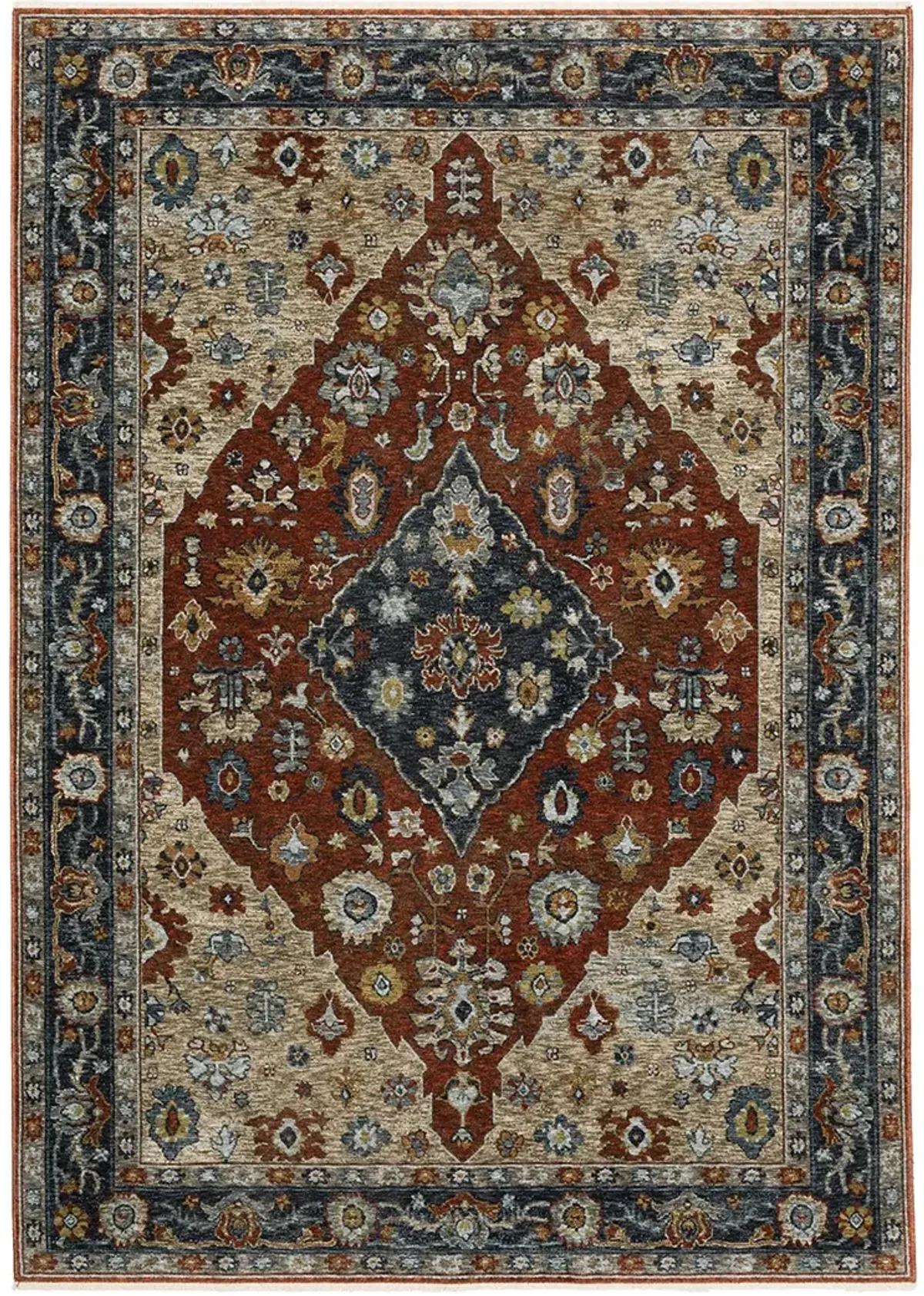 Aberdeen 3'3" x 5' Red Rug