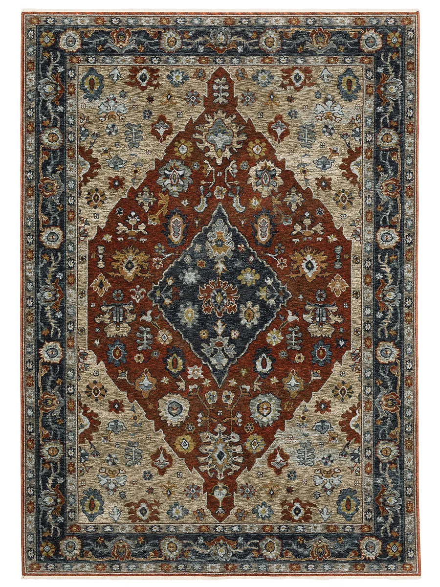 Aberdeen 3'3" x 5' Red Rug