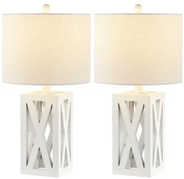 Stewart Farmhouse Wood LED Table Lamp